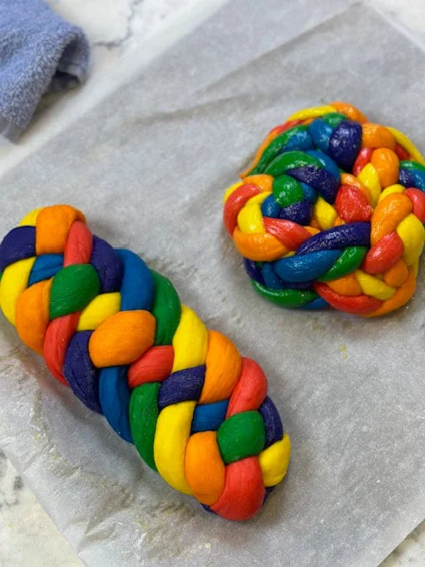 Rainbow Challah Making Class Recording